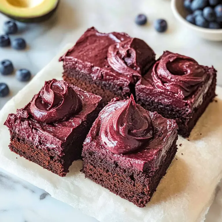 Beetroot Brownies with a Chocolate Avocado Frosting