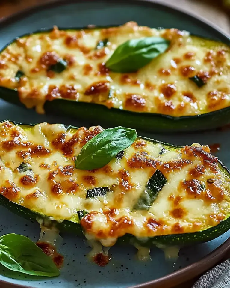 Cheesy Garlic Zucchini Steaks