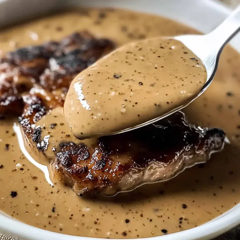 Creamy Peppercorn Sauce Recipe For Steak and Beef | Sip Bite Go