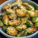 Crispy Garlic Parmesan Brussels Sprouts