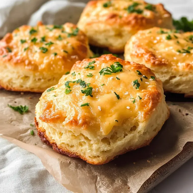 Keto Cheddar Garlic Biscuits