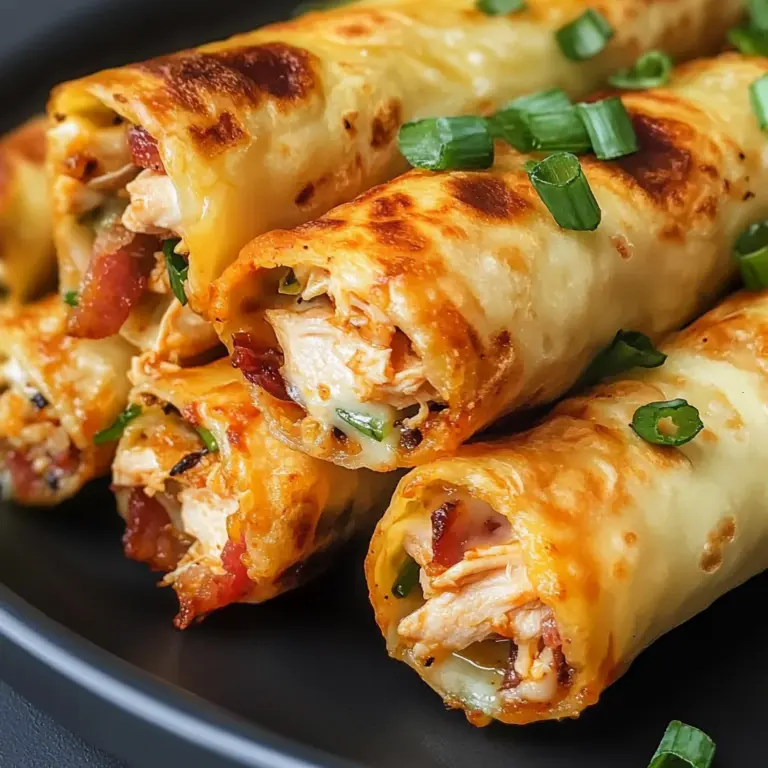 Keto Chicken Bacon Ranch Taquitos