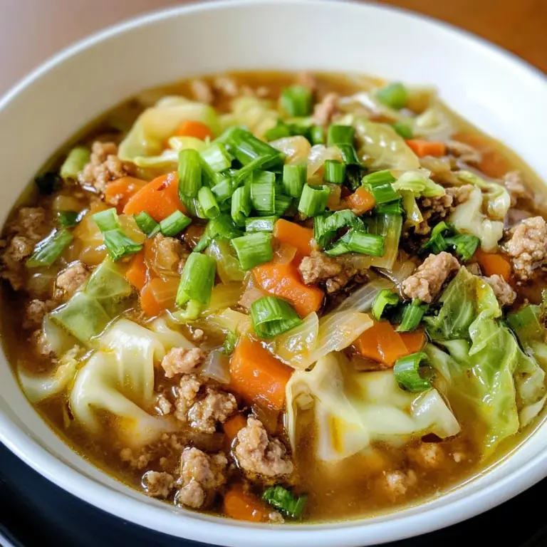 Keto Egg Roll Soup