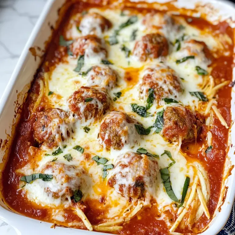 Keto Meatball Casserole