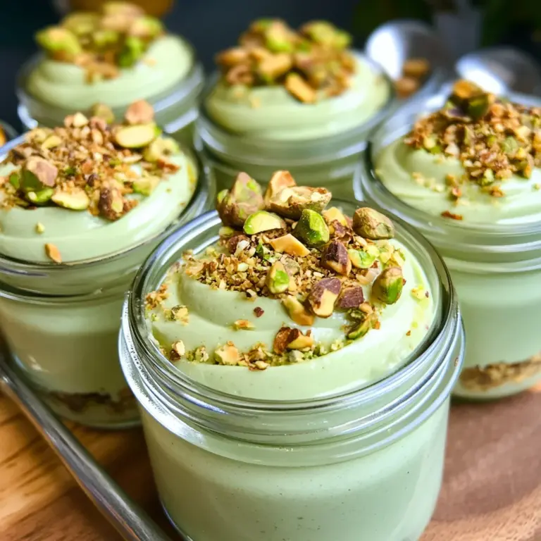 Keto Pistachio No-Bake Cheesecake
