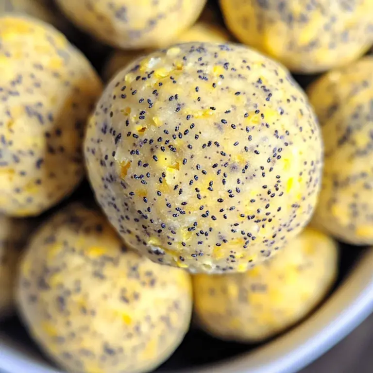 Lemon Poppy Seed Energy Bites