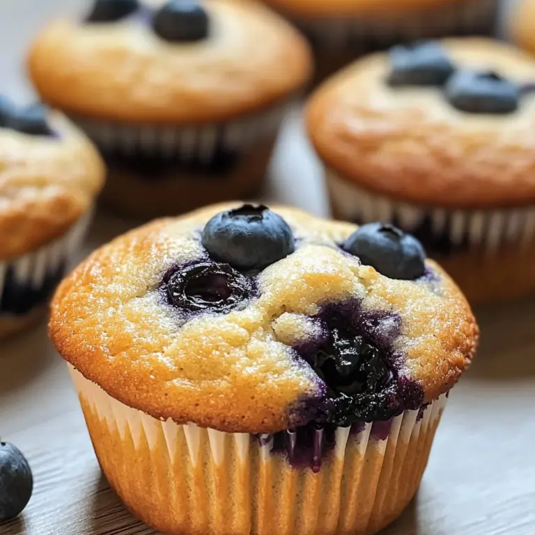 Low Carb Greek Yogurt Blueberry Muffins
