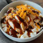Macro Friendly BBQ Ranch Chicken Bowl with 42g of Protein