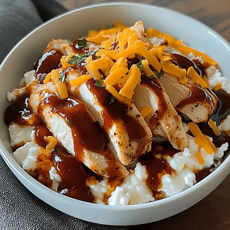 Macro Friendly BBQ Ranch Chicken Bowl with 42g of Protein