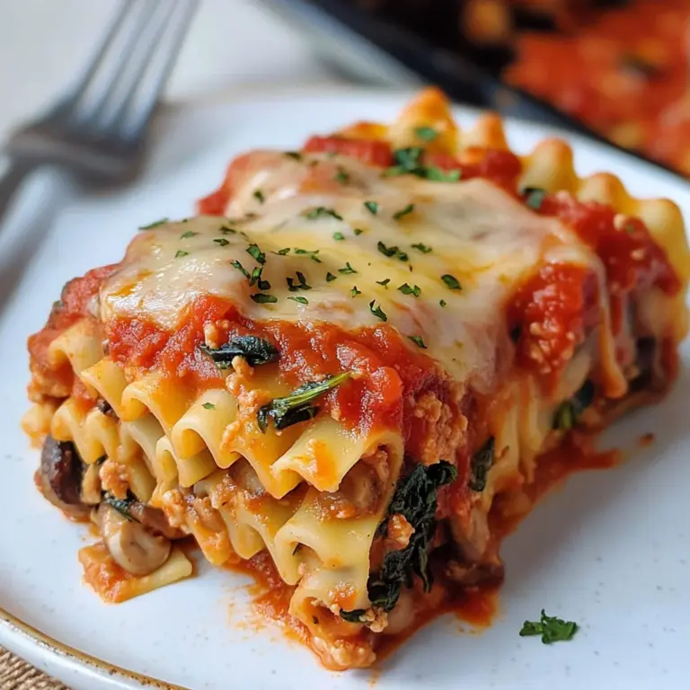 Vegan Lasagna Roll Ups