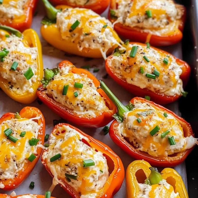 Cream Cheese Stuffed Mini Peppers