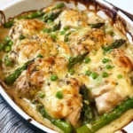 Creamy Chicken Bake Recipe with Asparagus