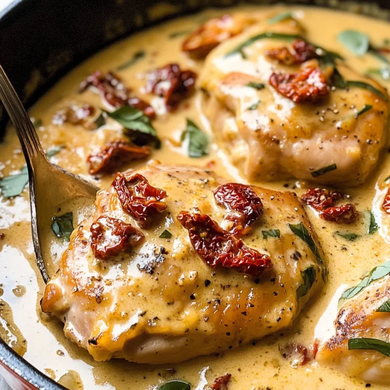 Creamy Chicken with Sun-Dried Tomatoes