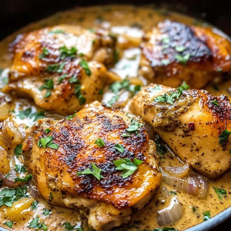 Creamy Mustard Chicken {Paleo, Whole30, Keto}