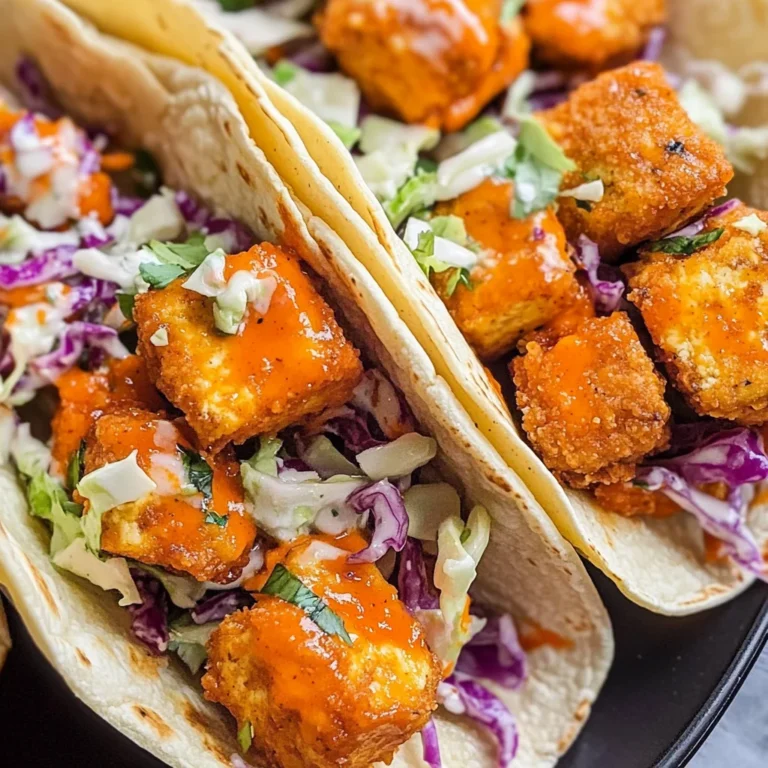 Crispy Buffalo Tofu Tacos