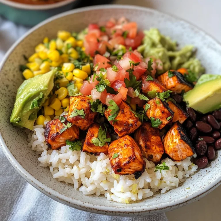Salmon Burrito Bowl