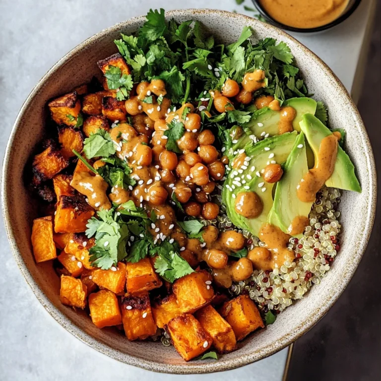 Thai Peanut Sweet Potato Buddha Bowl