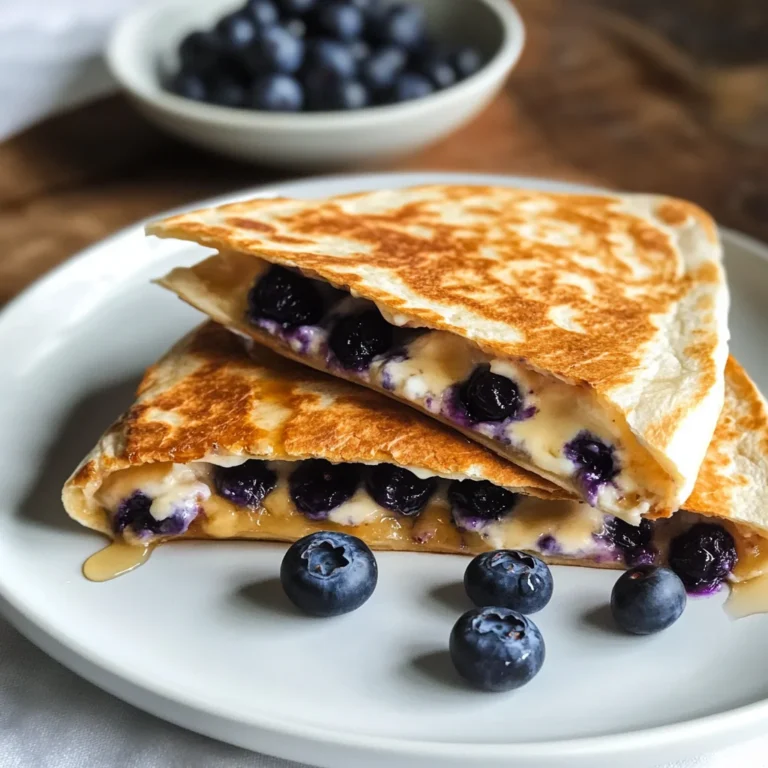 Blueberry Breakfast Quesadilla