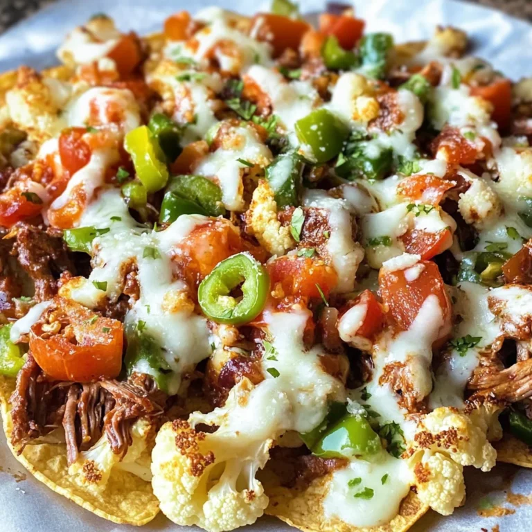 Cauliflower Pulled Pork Nachos