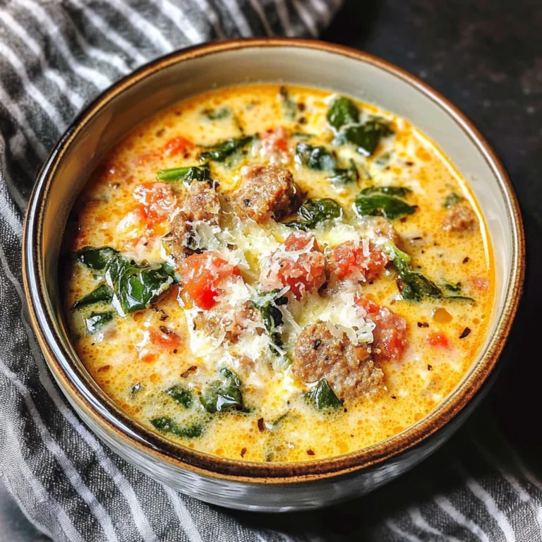 Creamy Keto Italian Sausage Soup