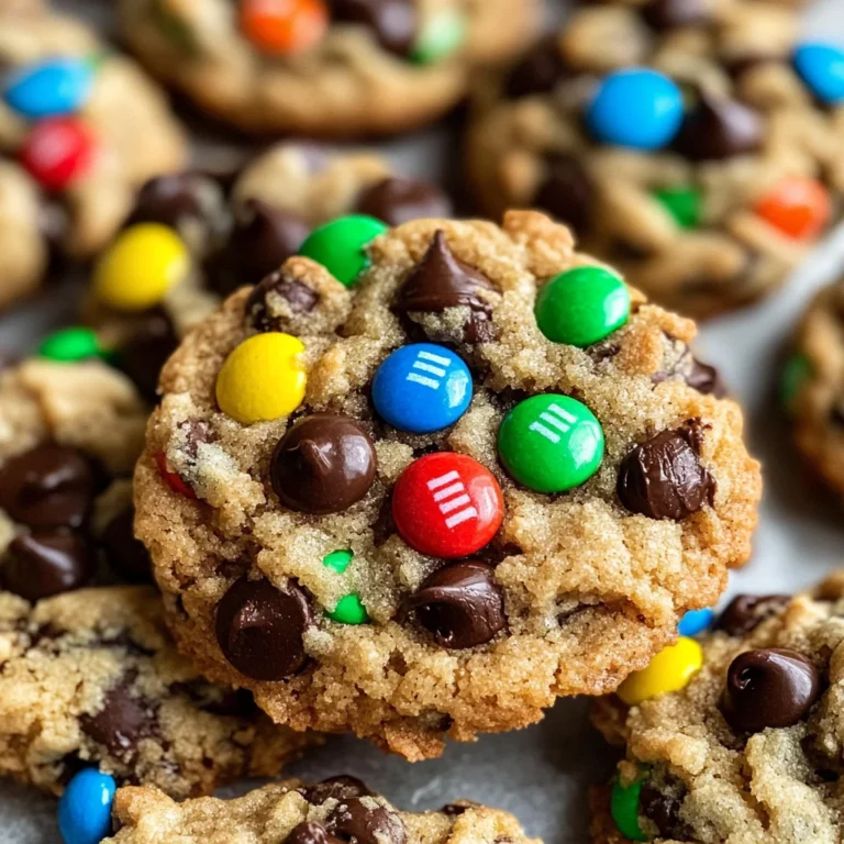 Gluten Free Flourless Monster Cookies