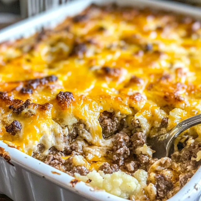 Keto Cheeseburger Casserole Recipe