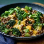 Keto Hamburger Broccoli Skillet