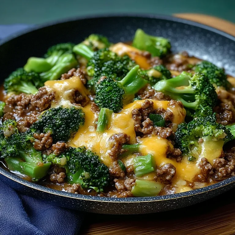 Keto Hamburger Broccoli Skillet