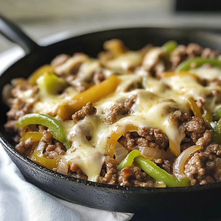 Philly Cheese Beef Skillet