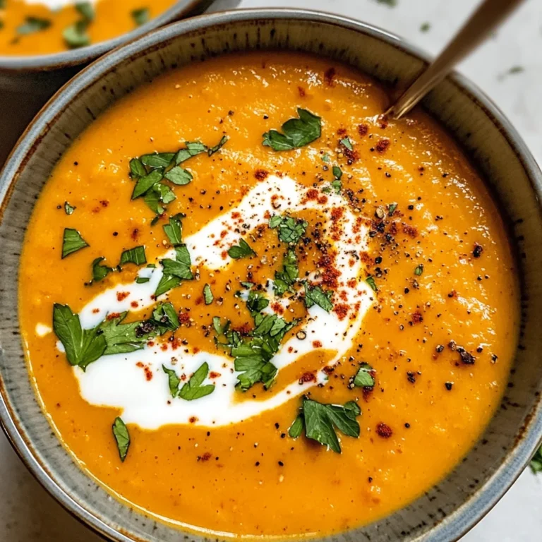 Red Lentil and Carrot Soup
