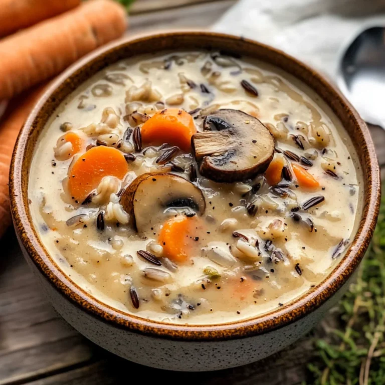 Creamy Mushroom & Wild Rice Soup
