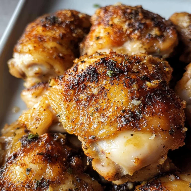 Garlic Parmesan Chicken Thighs