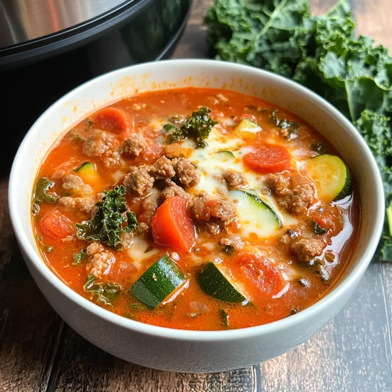 Instant Pot Low Carb Pizza Soup