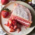 Vegan Strawberry Cake (Gluten free + 6 ingredients)