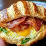 Breakfast Croissant Sandwich