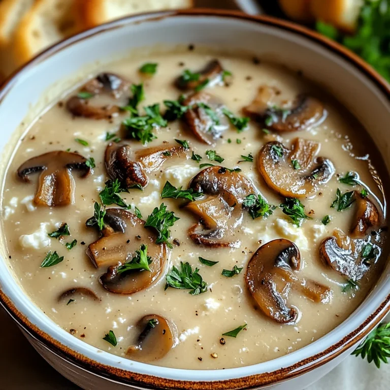 Cottage Cheese Mushroom Soup