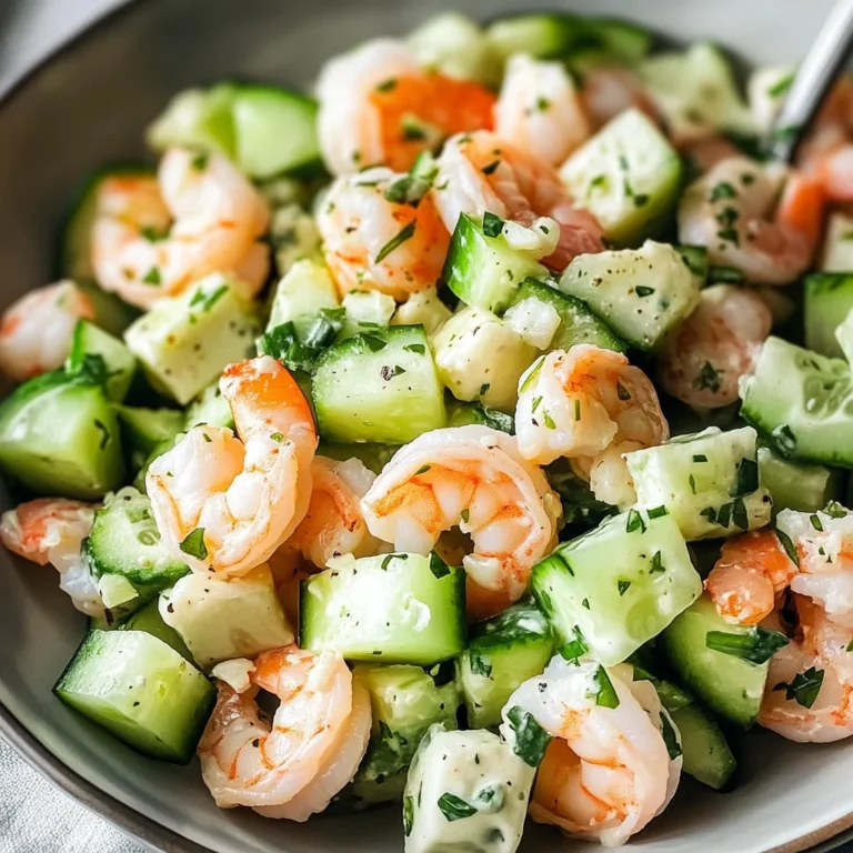 Cucumber Shrimp Salad
