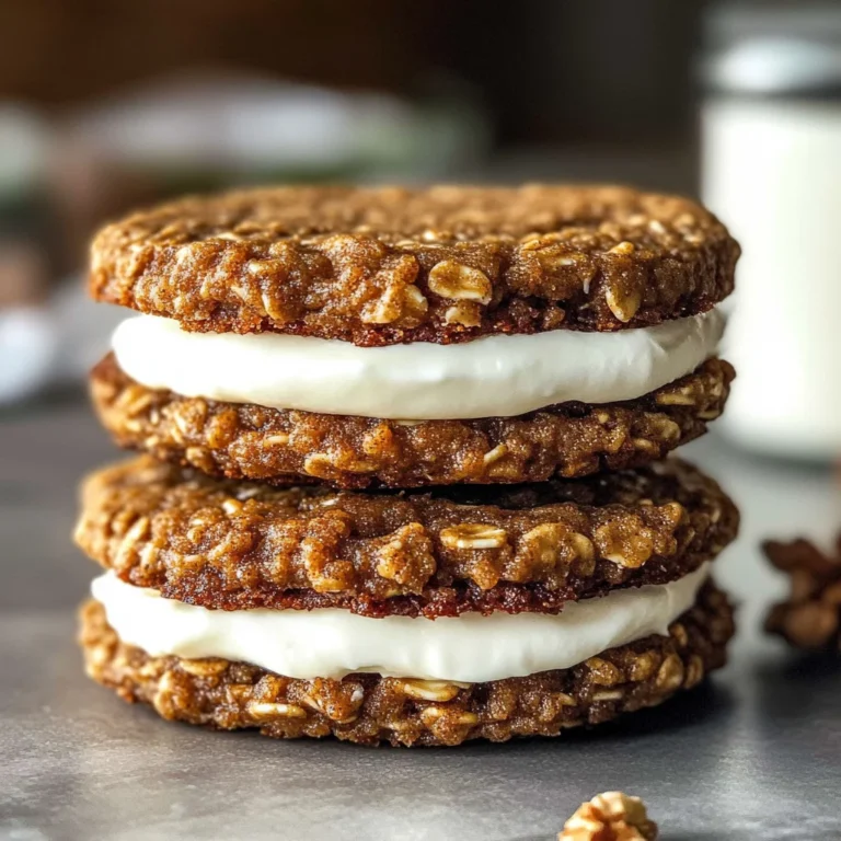 Gingerbread Oatmeal Cream Pies