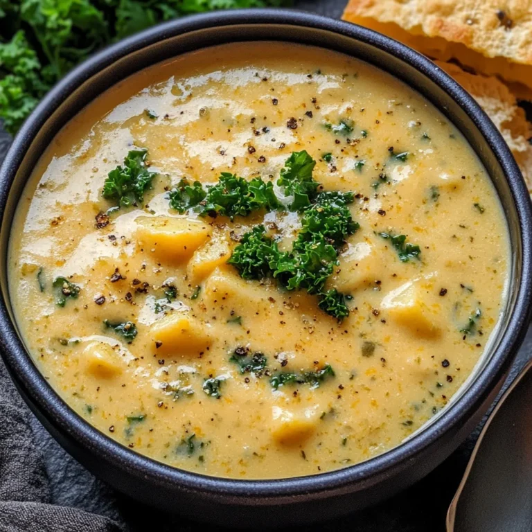 Hearty Cheddar Garlic Herb Potato Soup