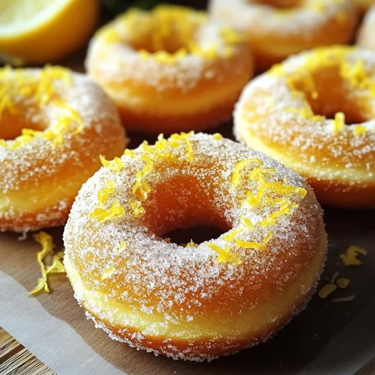 Lemon Sugar Baked Donuts