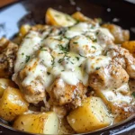 Slow Cooker Garlic Parmesan Chicken and Potatoes