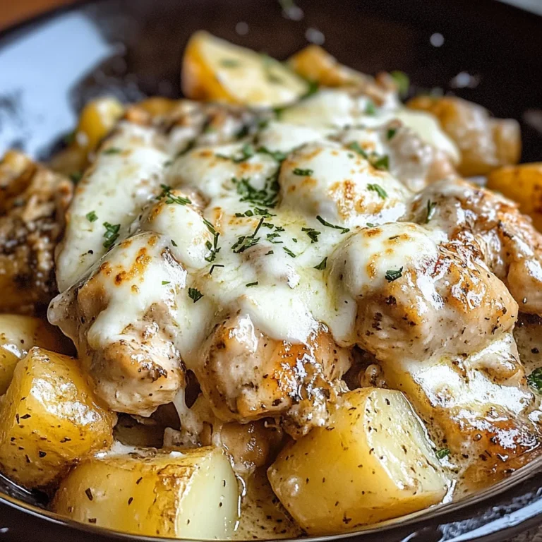 Slow Cooker Garlic Parmesan Chicken and Potatoes