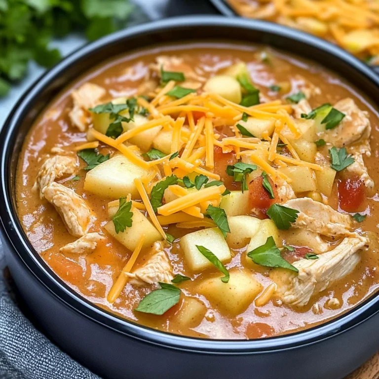 White Cheddar & Apple Chicken Chili